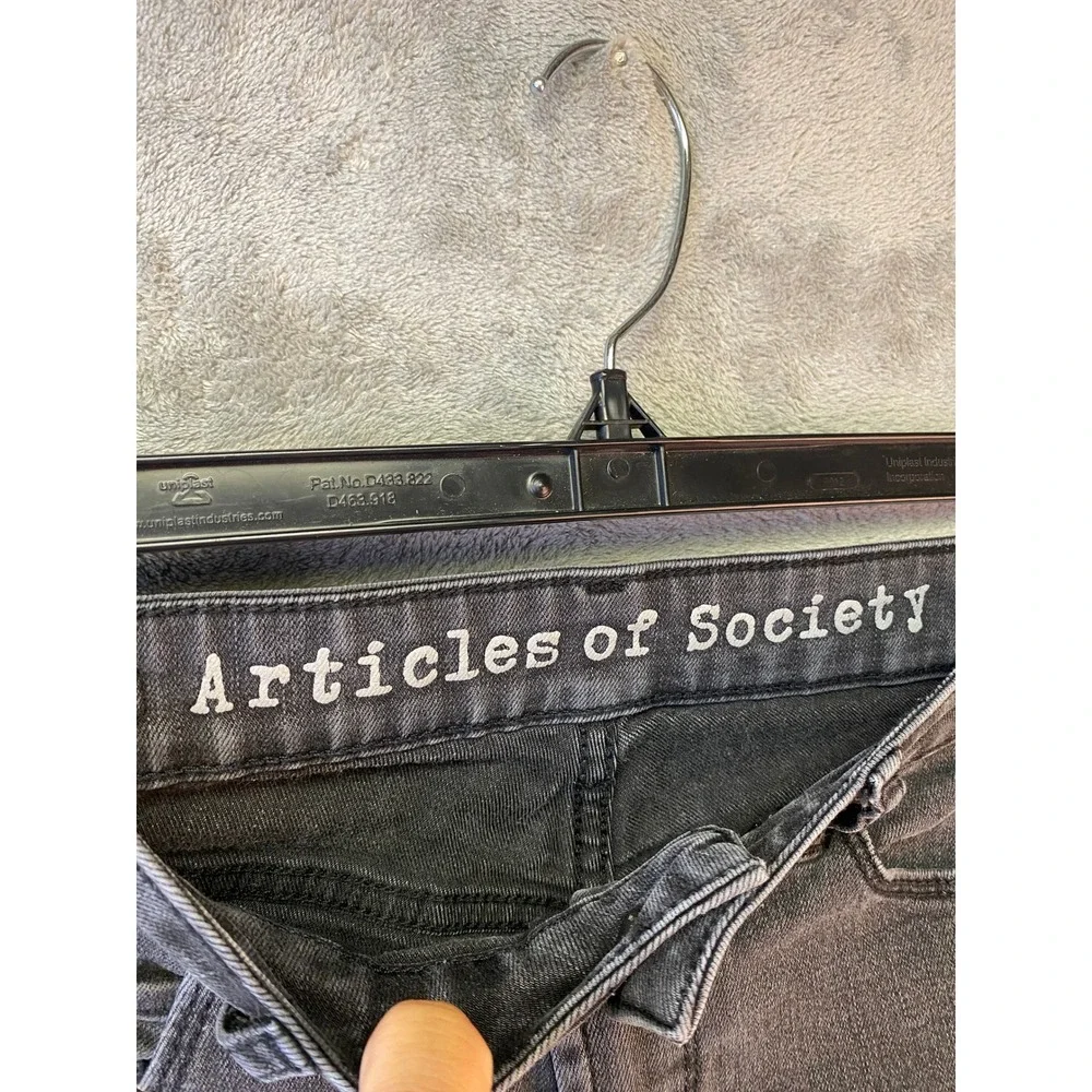 Articles of Society Heather Distressed Skinny Jeans Faded Black Size 26